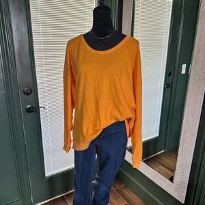 Aerie Vibrant Orange Knit Top